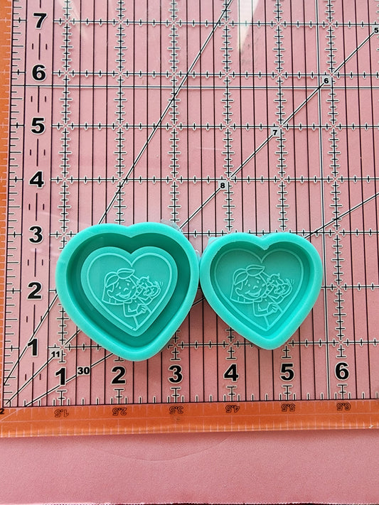 Heart Grippy Silicone Mold 2"