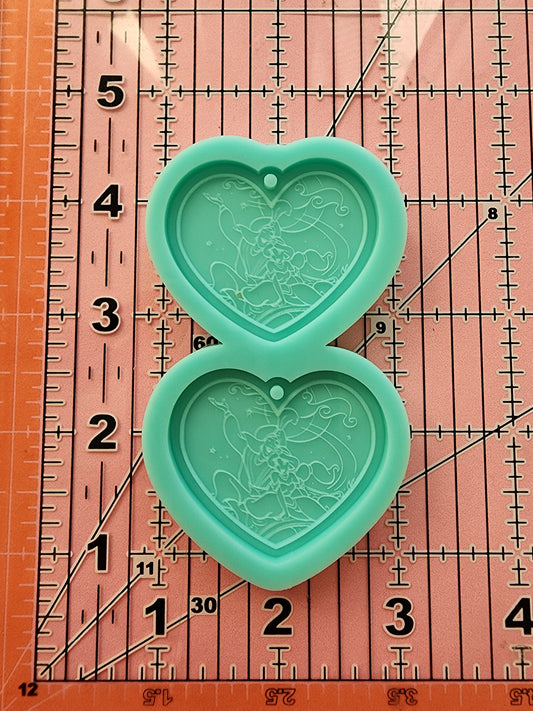 Valentine's Day CouplesHeart Earrings Silicone Mold