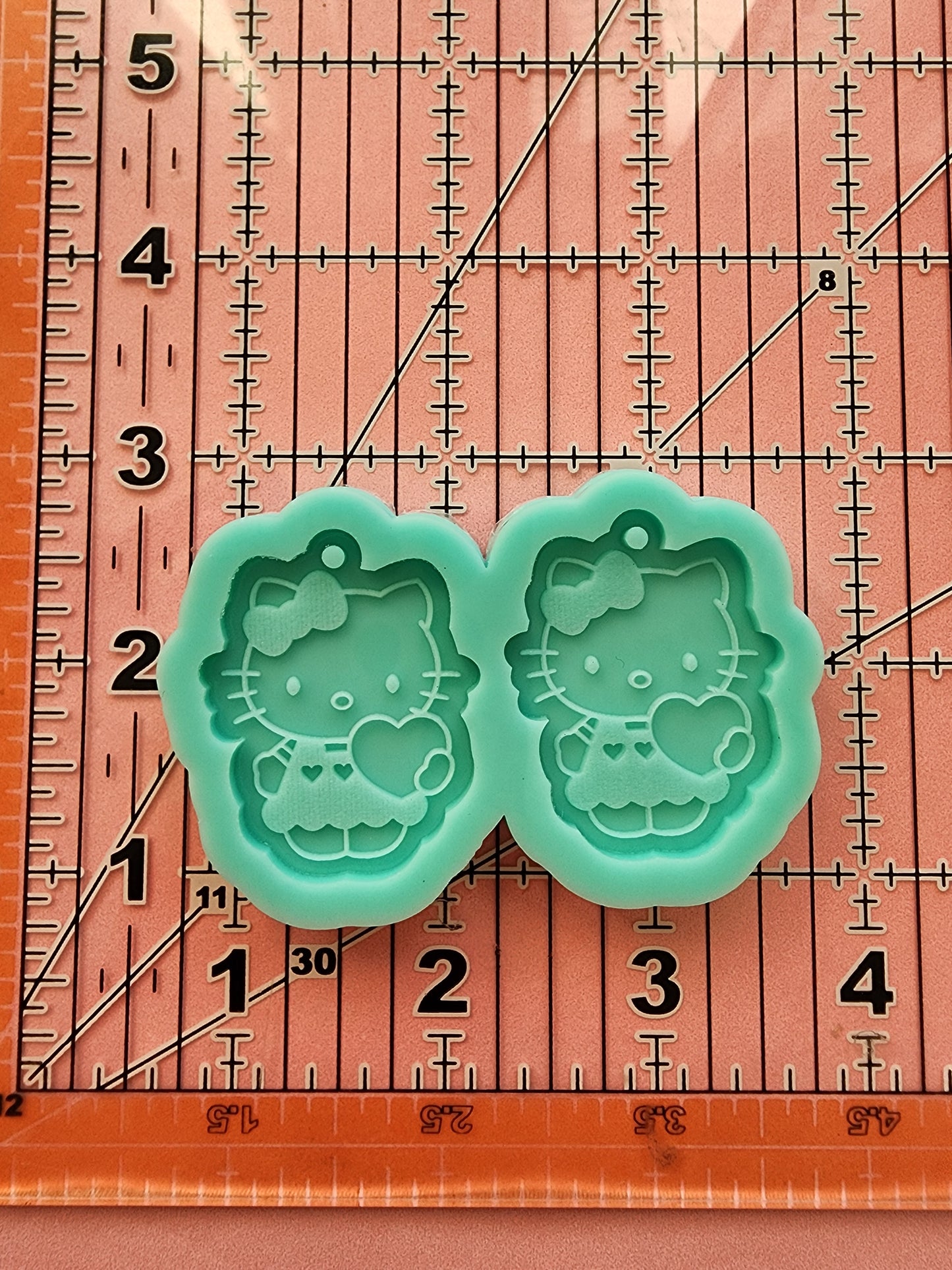 (Copy) Valentine's Day Cat Earrings Silicone Mold