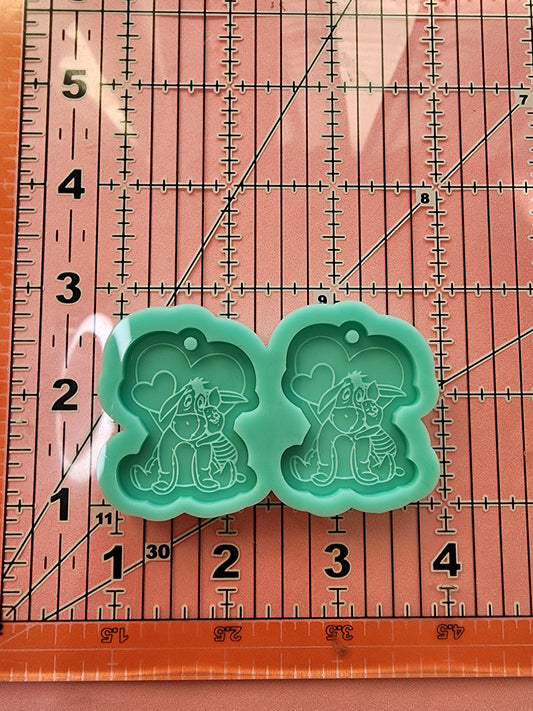 Valentine's Day Earrings Silicone Mold