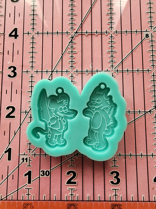 Cartoon Earrings Silicone Mold