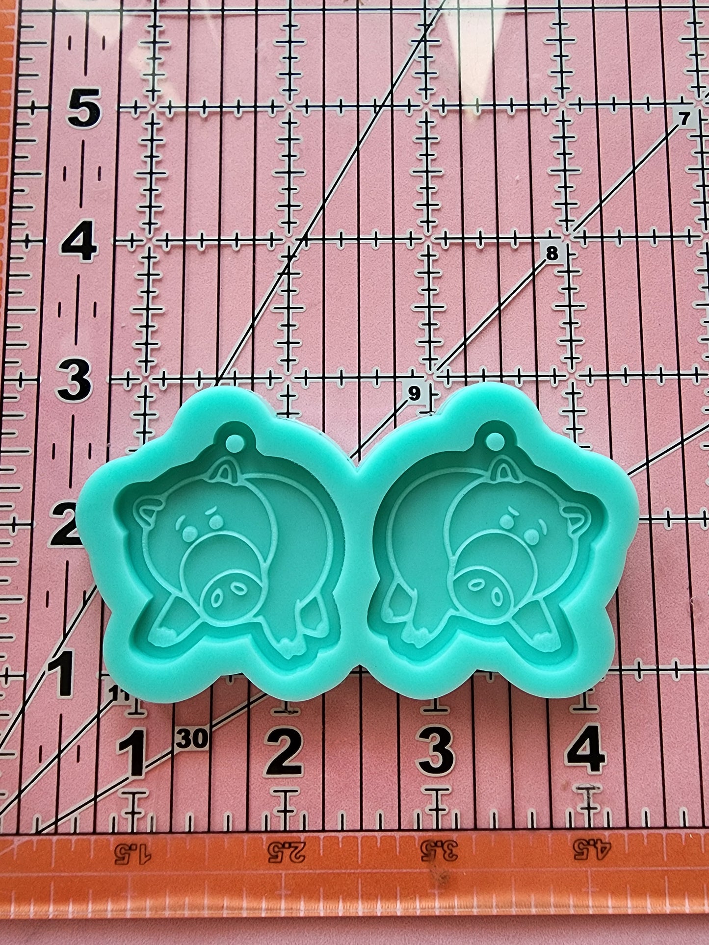 Cartoon Earrings Silicone Mold