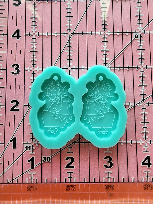 Cartoon Earrings Silicone Mold