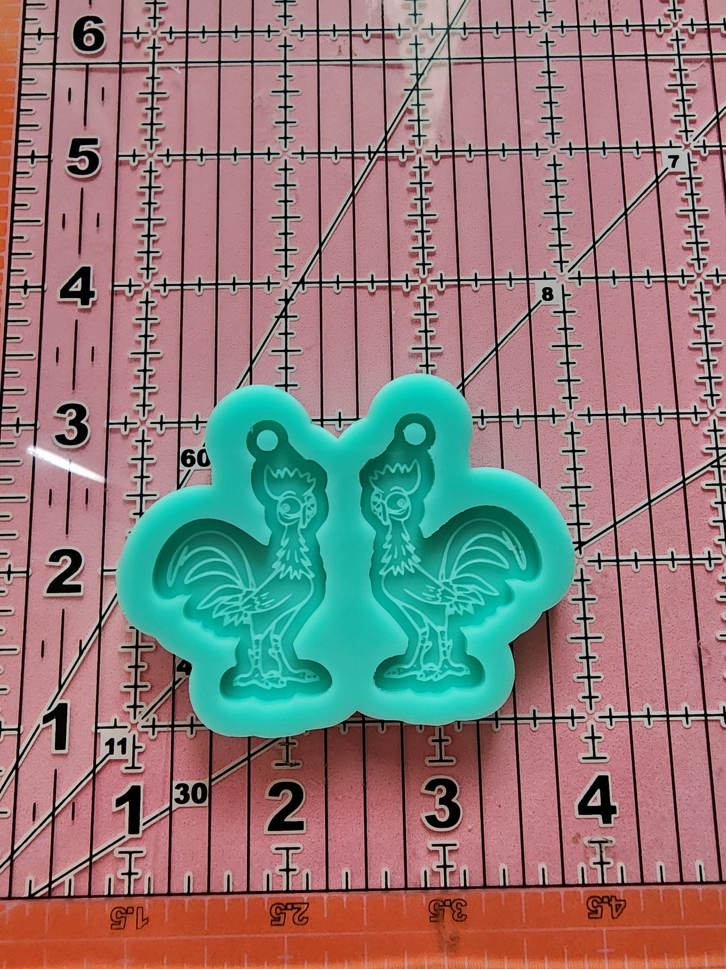 Cartoon Chicken Earrings Silicone Mold