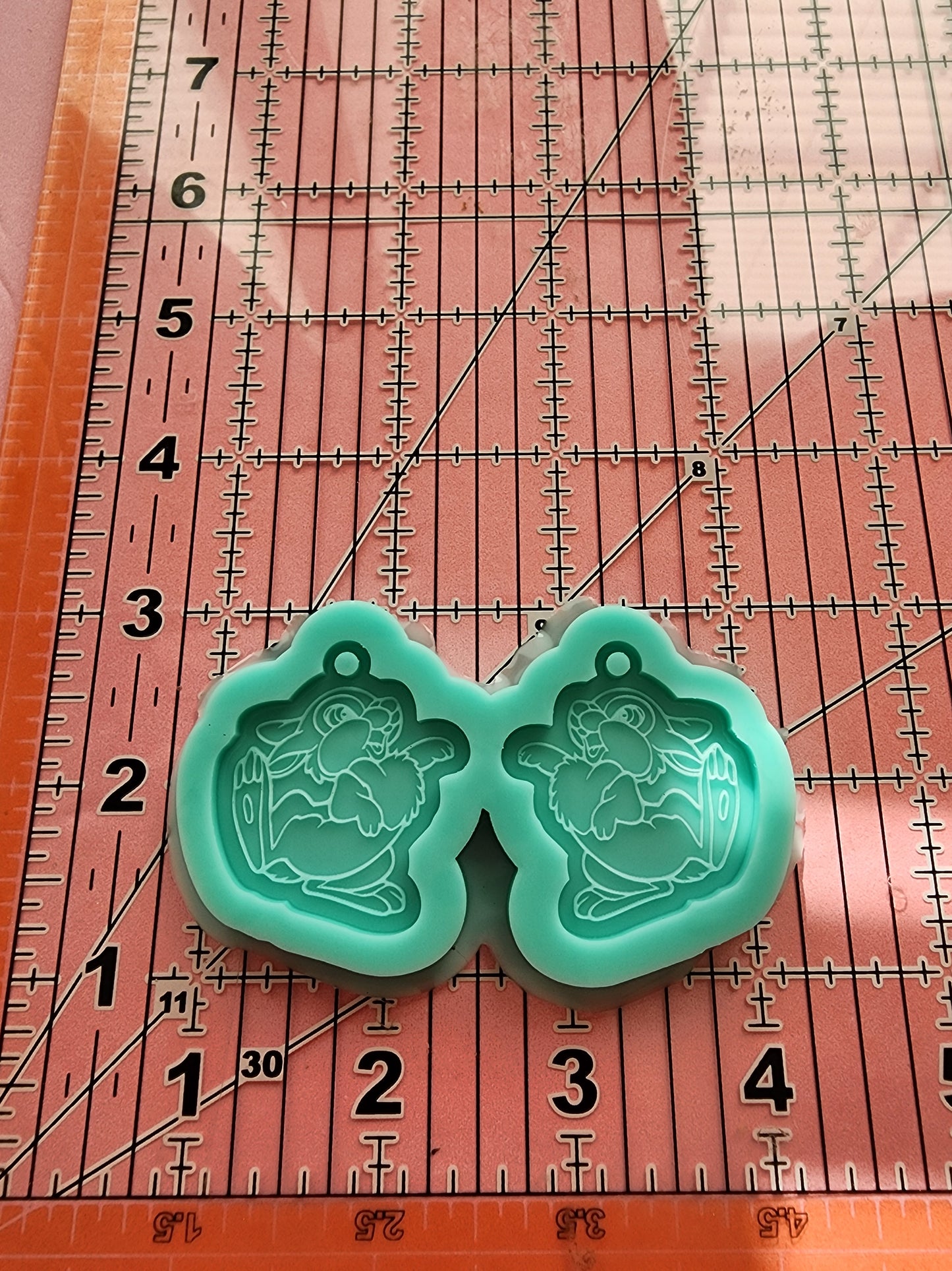 Cartoon Rabbit Earrings Silicone Mold