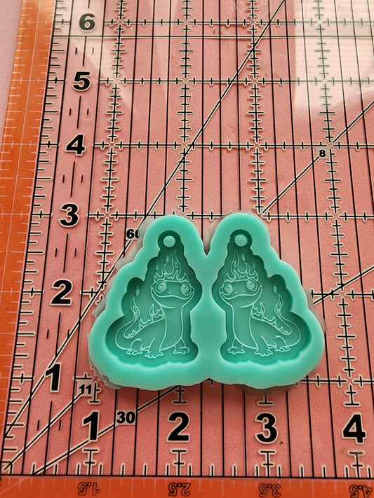 Cartoon Lizzard Earrings Silicone Mold