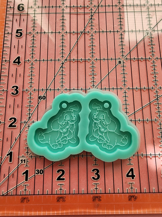 Cartoon Dogs Earrings Silicone Mold